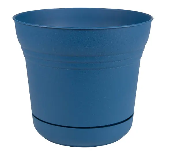 Bloem SP1233 Saturn Round Plastic Planter 12 Inch Garden Flower Pot