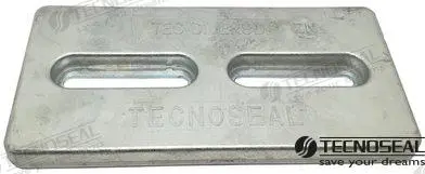 ANODO PLACA SPELTER DIVERS 305X152X25MM