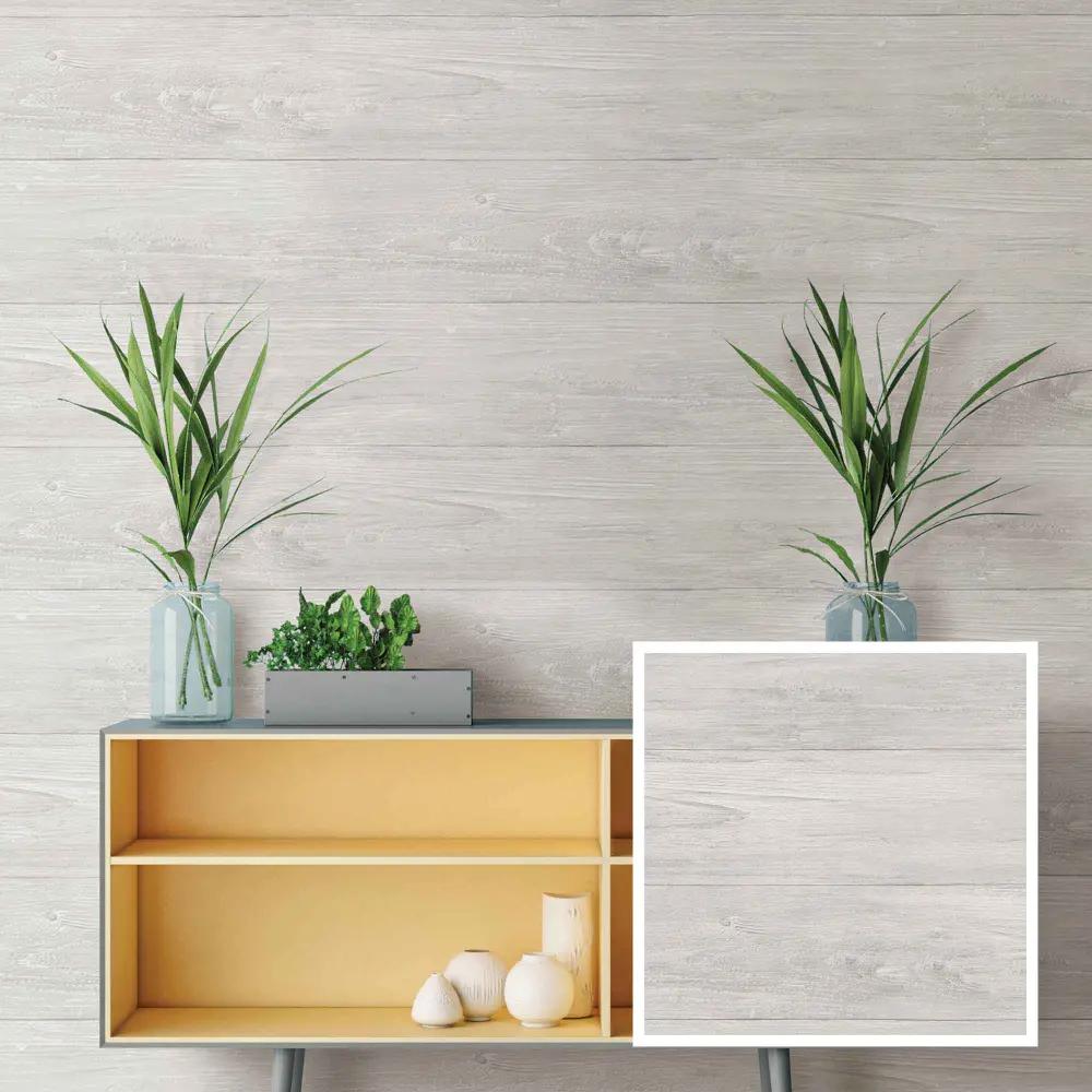Grey Wood Plank Peel and Stick Wallpaper, 20.5" x 18'