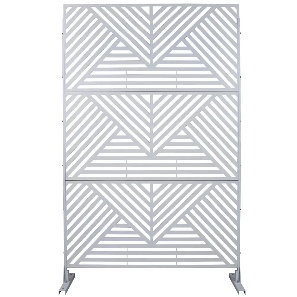 Freestanding Outdoor & Indoor Freestanding Metallic Privacy Screen