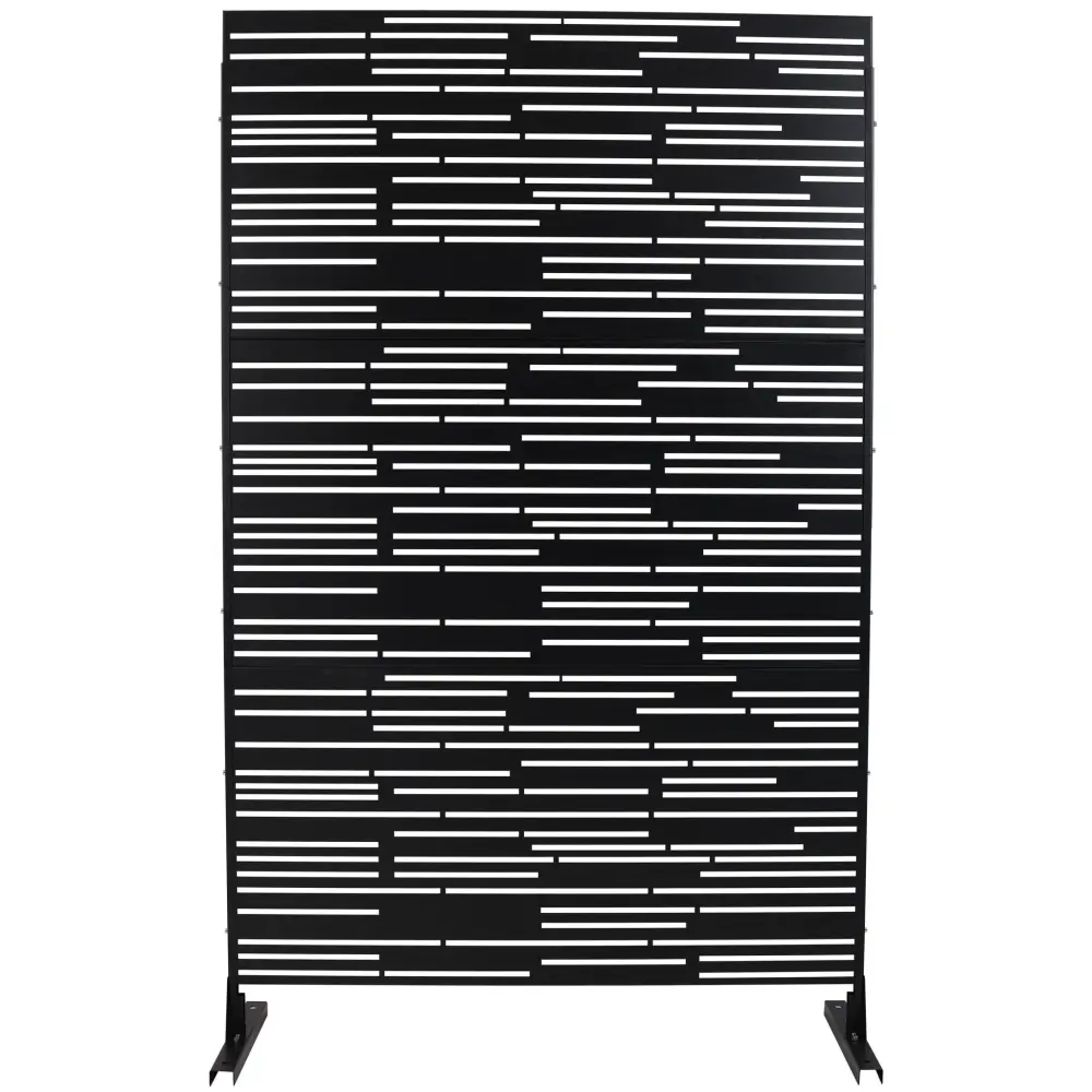 Outdoor & Indoor Freestanding Metallic Privacy Screen Powder Coated Steel