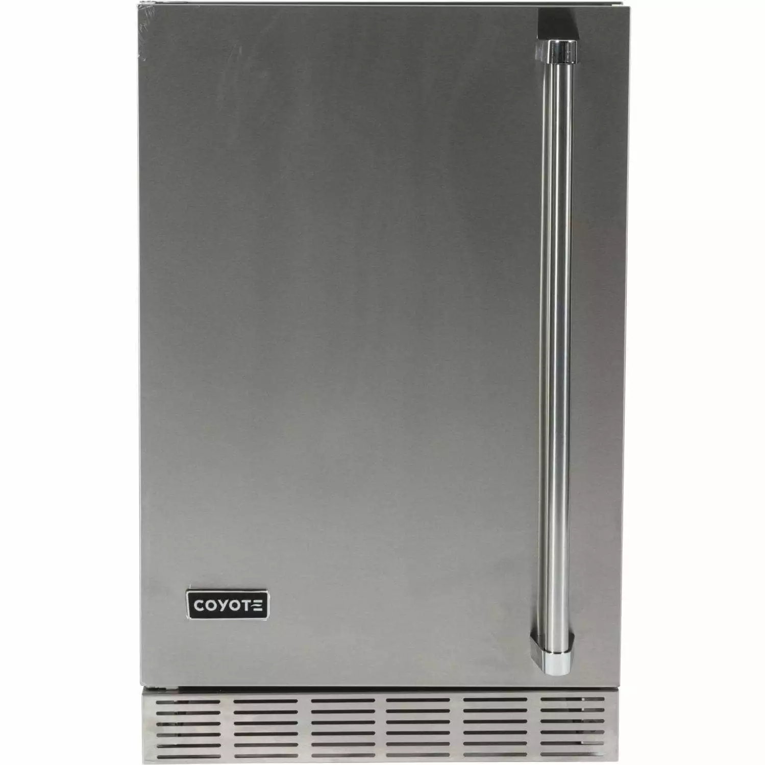 Coyote 21-Inch 4.1 Cu. Ft. Left Hinge Outdoor Rated Space-saving Refrigerator Stainless