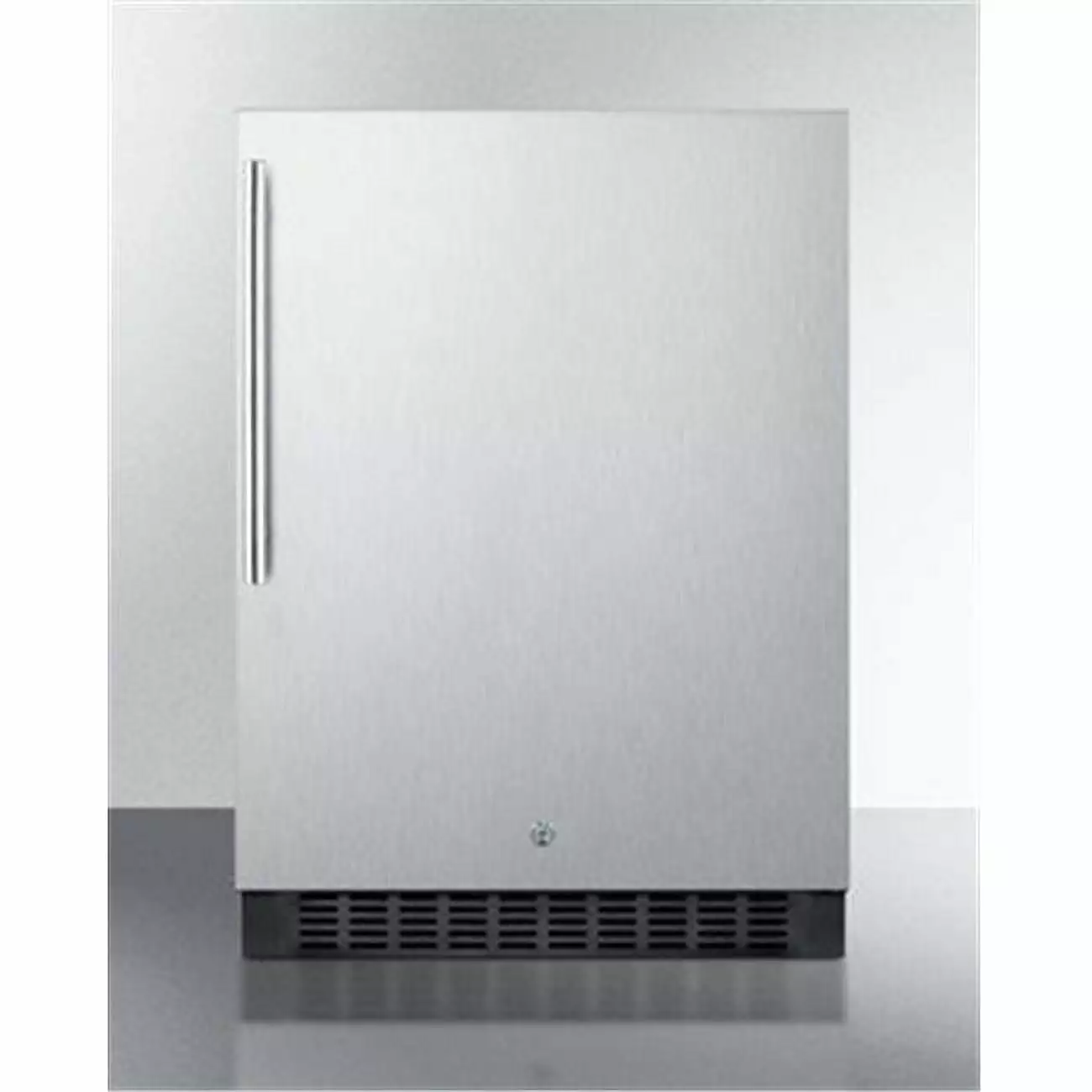 Summit 24 . Outdoor Built- All Refrigerator Lock Stainless Steel