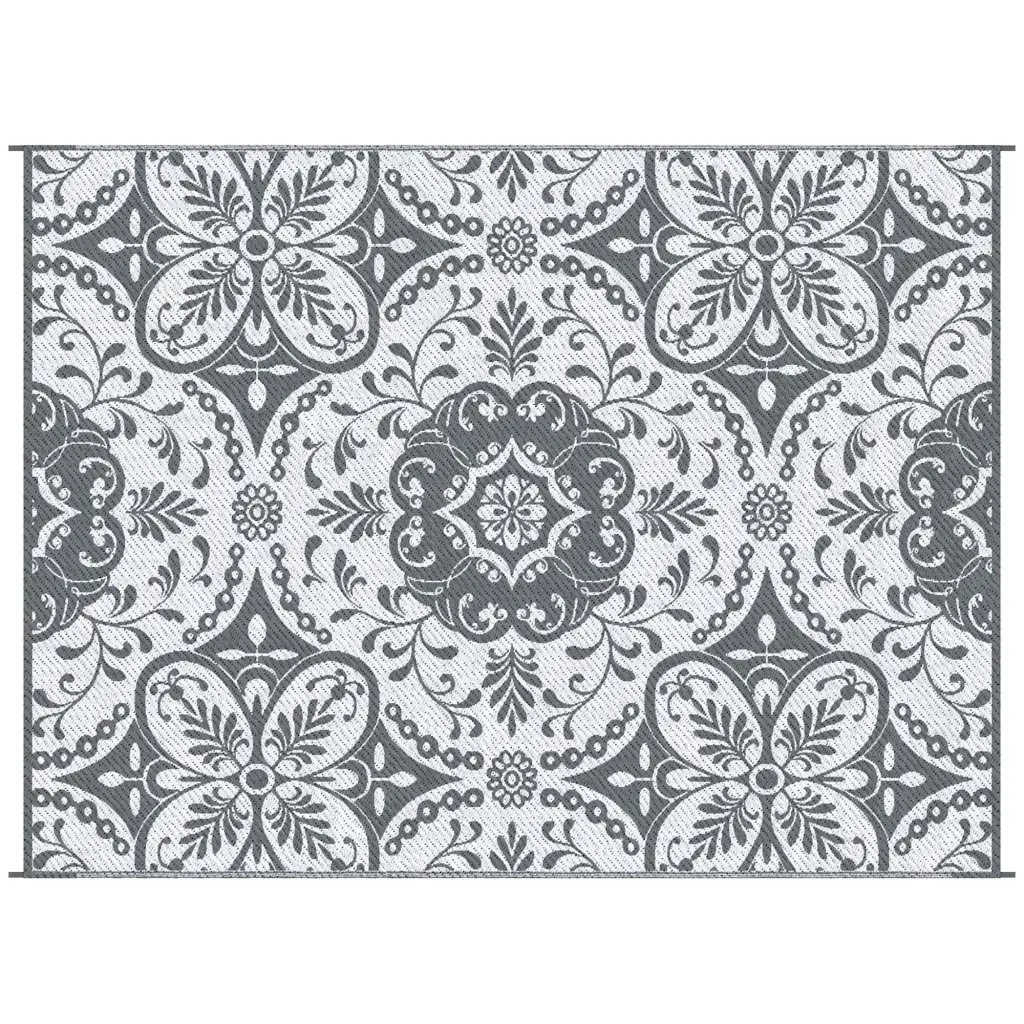 Outsunny Reversible 9x12 Water-resistant Outdoor Rug Carpet Plastic aosom business