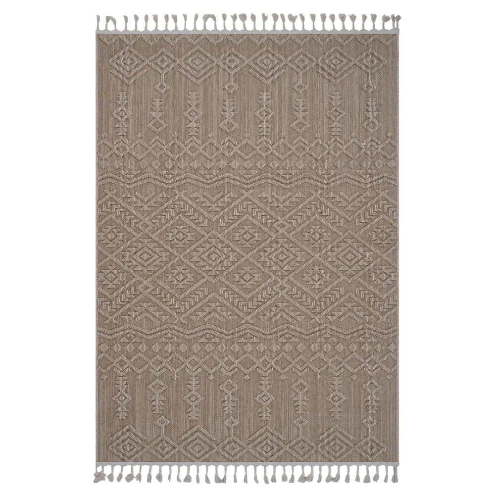 Guros - 6' X 9' Classic Indoor / Outdoor Area Rug - Natural (Indoor/Outdoor Use)
