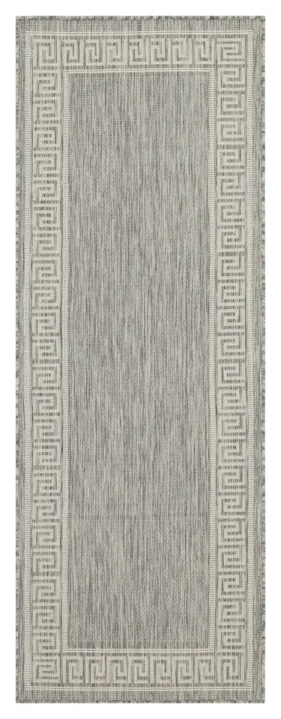 Sunshine GC Har2003 Shiny Metal 2 Ft 7 X 7 Ft 3 Indoor Outdoor Area Rug icona home decor