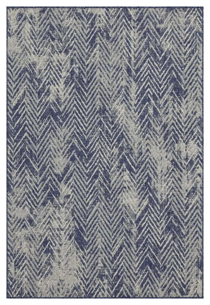 Sunshine GC Har2010 Blue 5 Ft. 3 . X 7 Ft. 3 . Indoor Outdoor Area Rug icona home decor