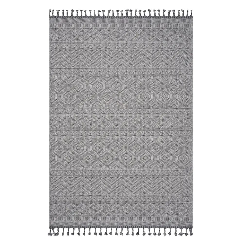 Washable Polypropylene Guros - Geometric Indoor / Outdoor Rug