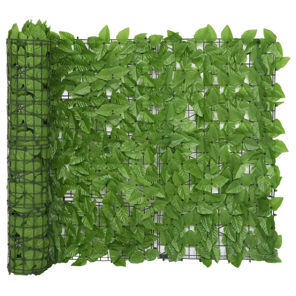 Green Leaves Balcony Screen 157.5x39.4 Inches Privacy Fence Outdoor
