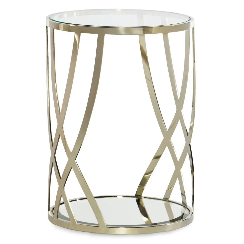 Adela Round Side Table Umbrella Hole