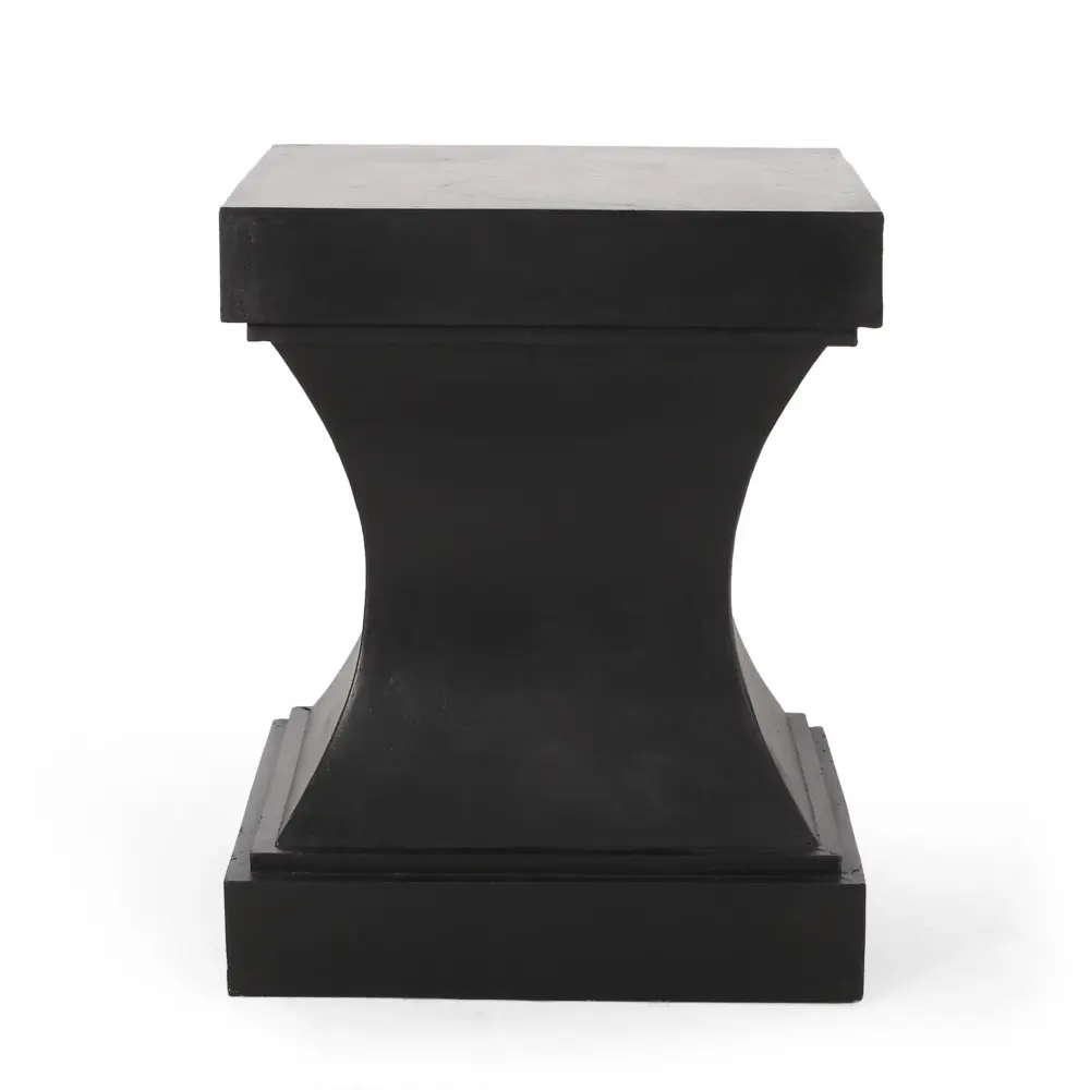 Athena - Minimalist Side Table Pedestal Design Powder Coated Aluminum