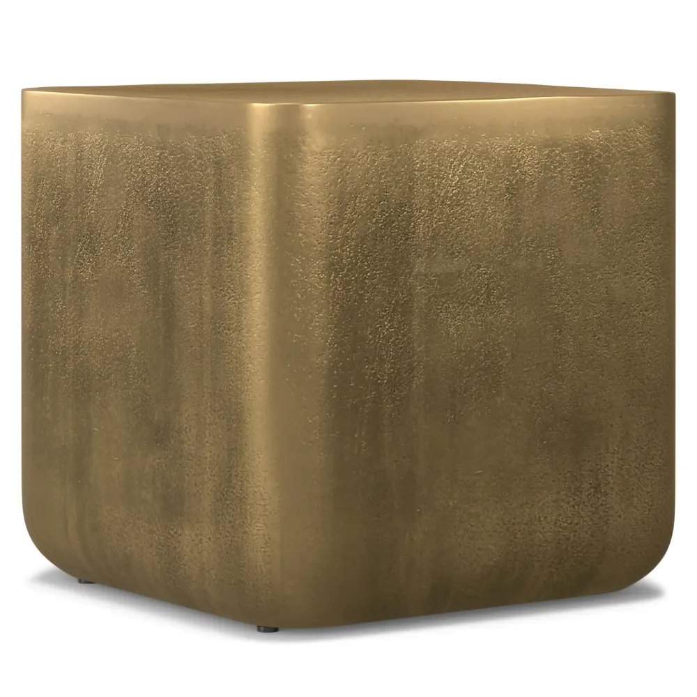 Bassett - Cast Aircraft-grade Side Table - Brown