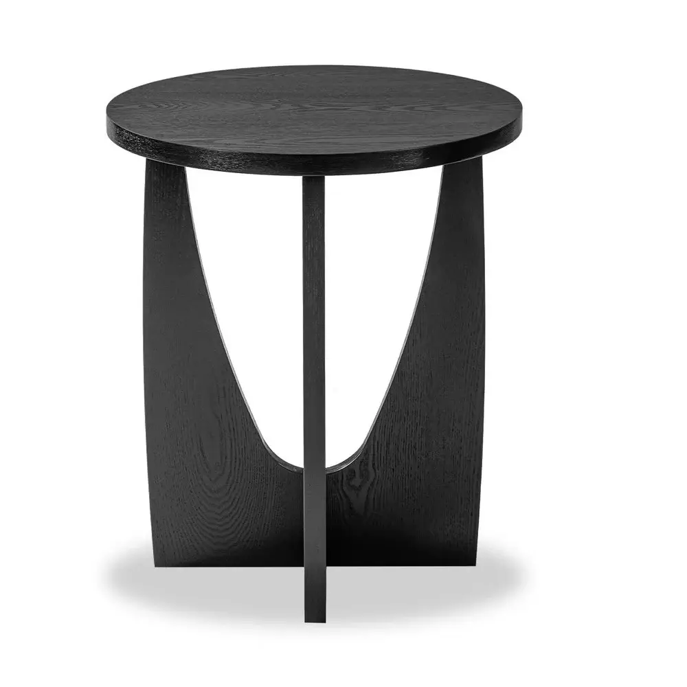 Borne Side Table - Matt Charcoal Ash