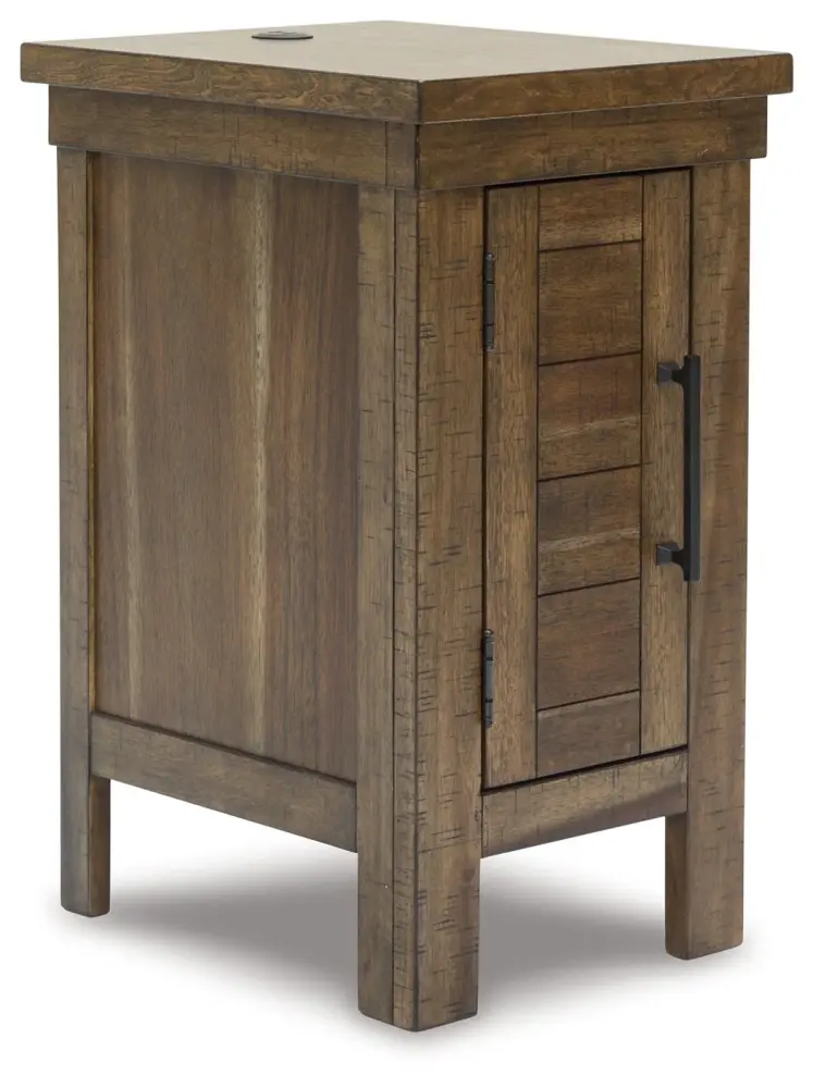 Moriville - Chair Side End Table - Grayish Espresso