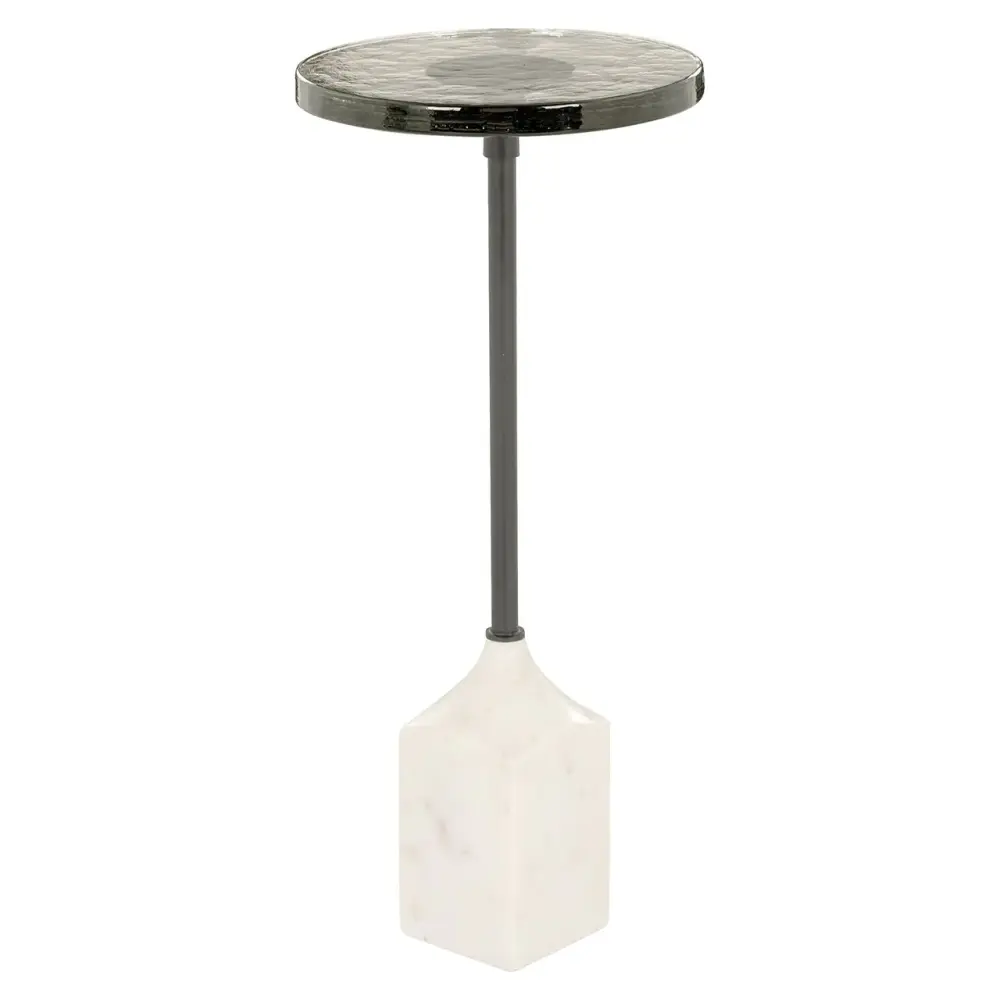 Nesting Side Aurora Marble Round End Table