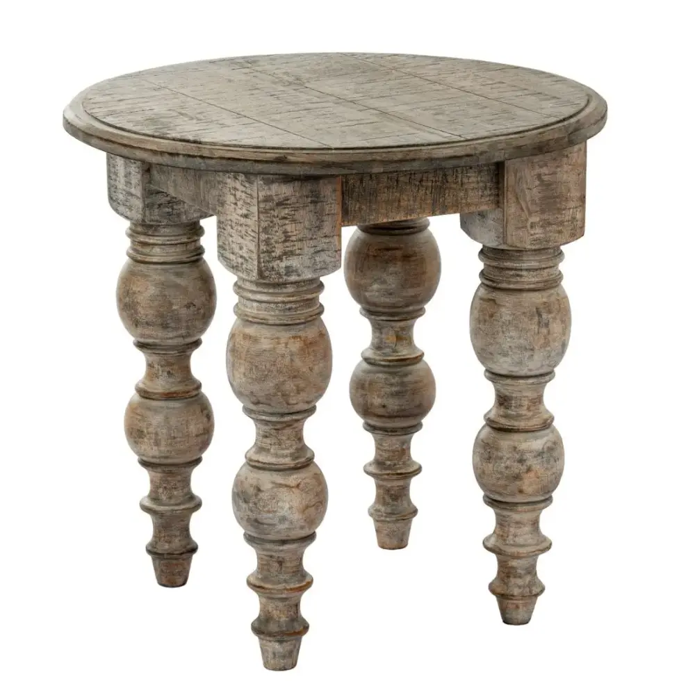 Rutland Collection Round Side Table - Cocoa