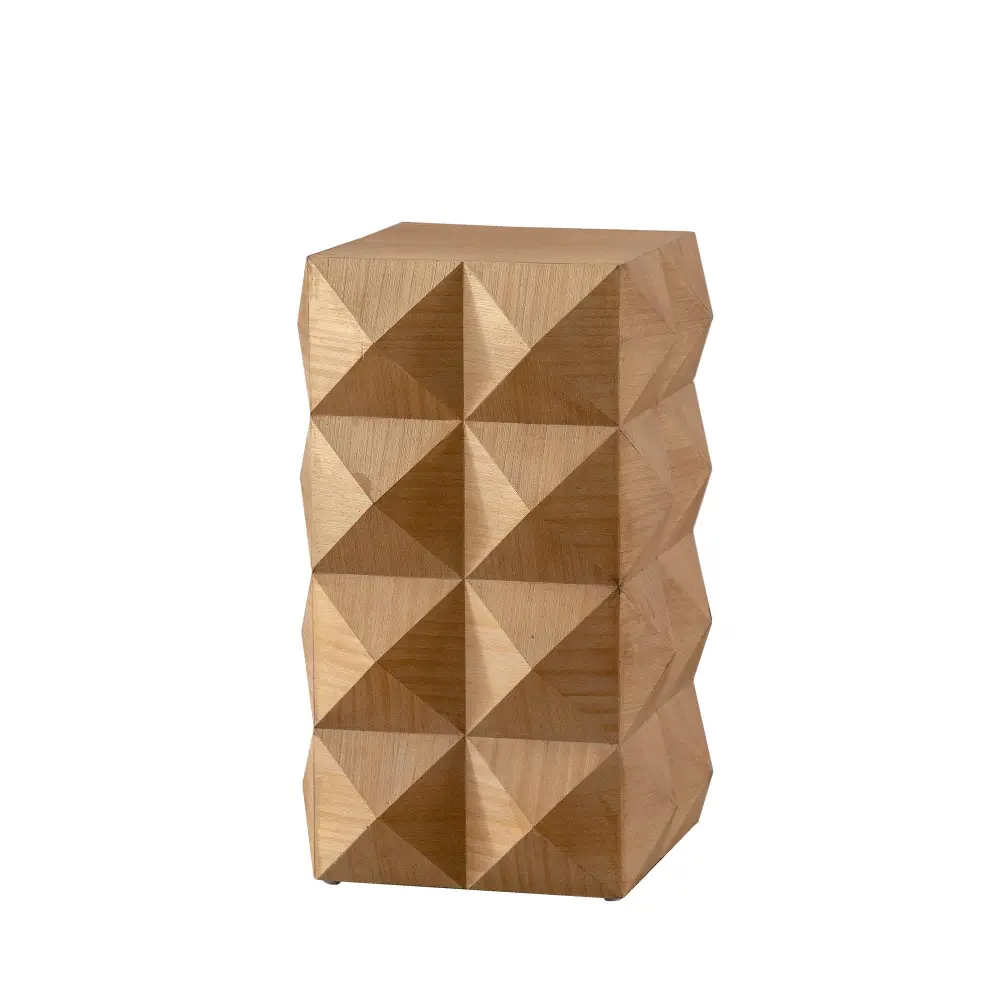 Side Table 3D Raised Pattern Design