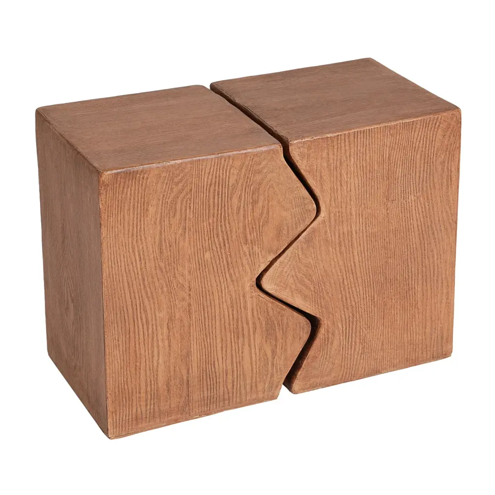 Slatted Metal Rectangular Outdoor Indoor Accent Side Table adjust 2)