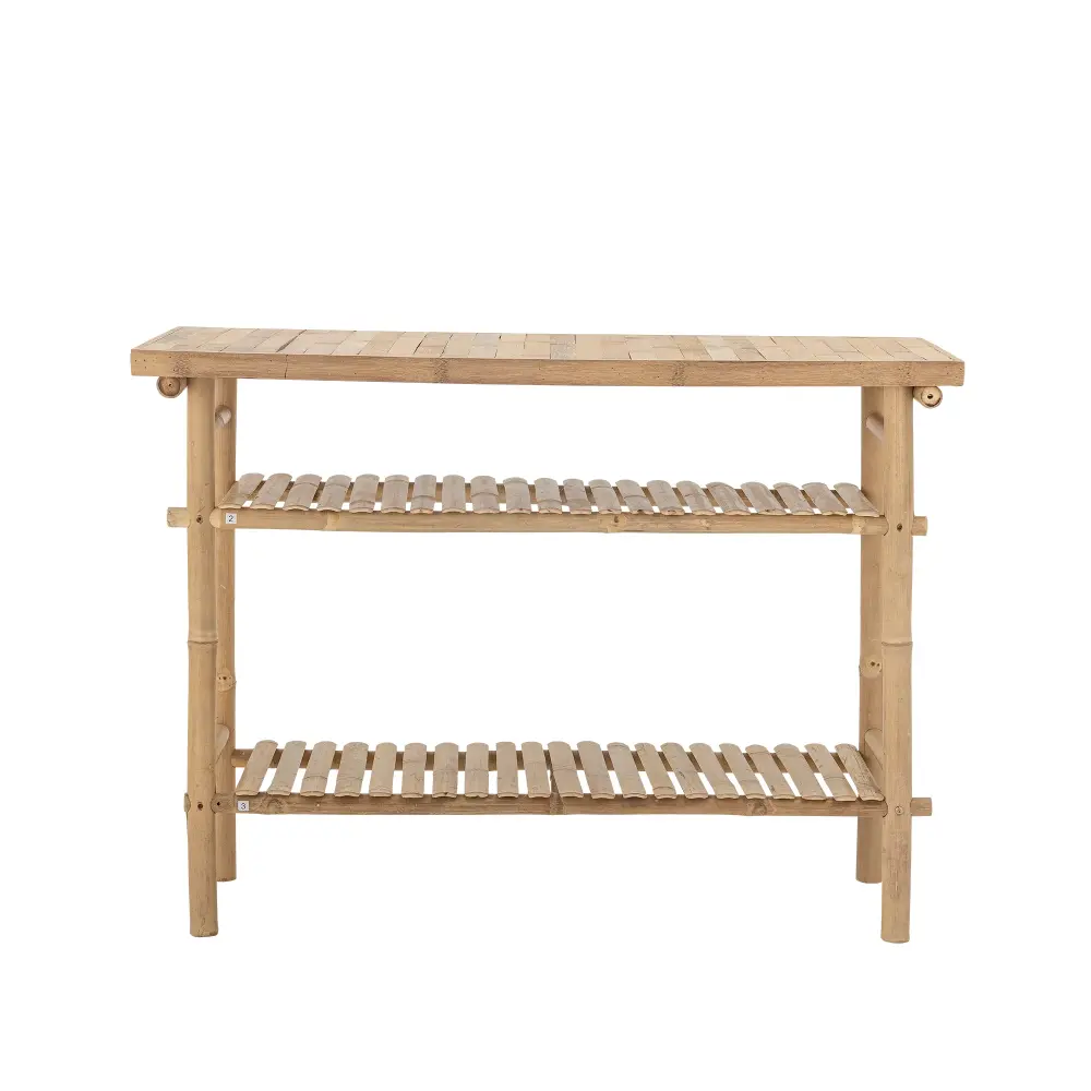 Sole Side Table - Natural Bamboo-wood Poolside