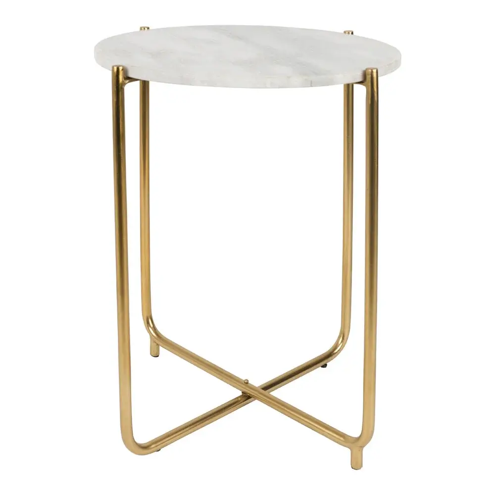 Toste Marble Side Table - Chalk | Outlet