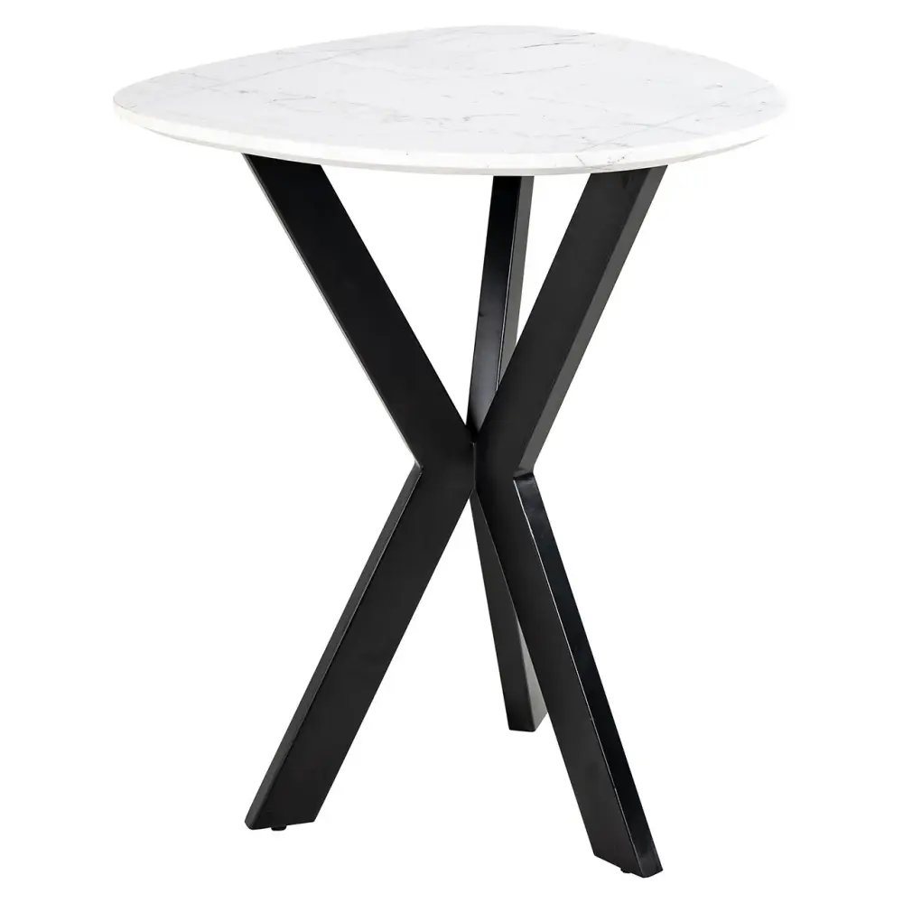 Trocadero Marble Side Table - Pearl