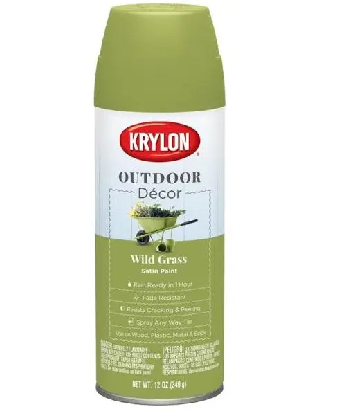 Krylon K09334000 Outdoor Decor Spray Paint 12 Ounce Metal Wood Plastic