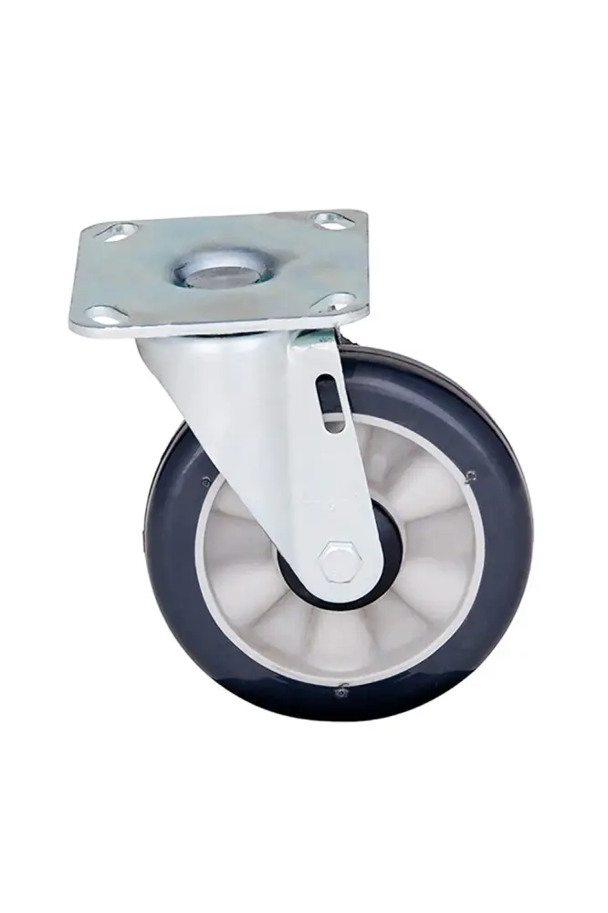 Caster, Plate, 5" Spin