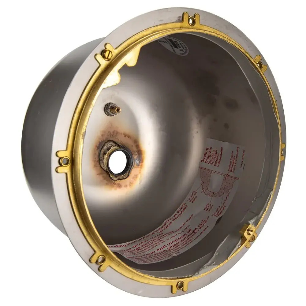 Pentair Large Non-corrosive Steel Niche 1in. Rear Hub Concrete Installation 78210600