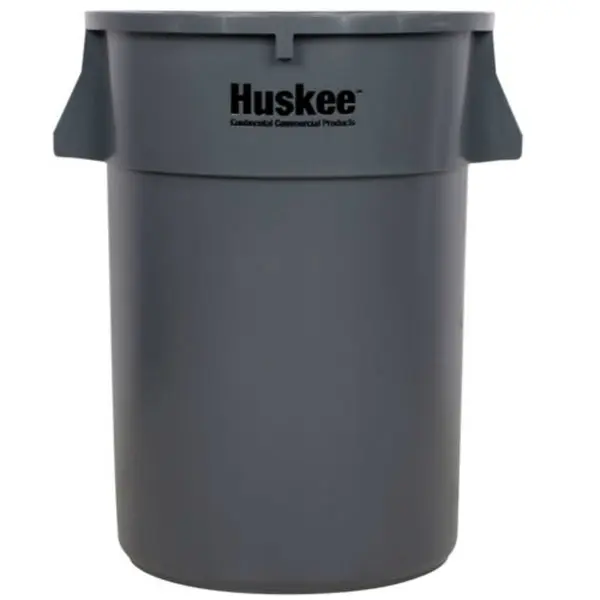 Continental 3200GY Huskee Refuse Containers 32 Gallon Grey Continental Commercial