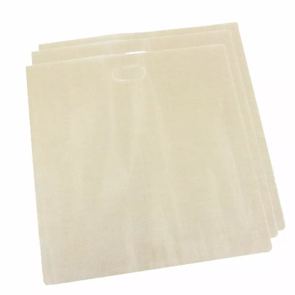 Heat Non-Stick Bags Grilled 3Pcs Cheese Sandwich Toaster Reusable Kitchen Dining & Bar Grill Mat Large Grilling Mats Gas G...