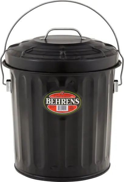 Behrens B907P Black Ash Pail 7.5 Gallon Storage and Transport