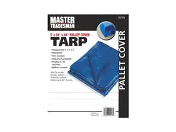 Master Tradesman Polyethylene Pallet Tarp Cover 5x4x4 Feet Blue Protection