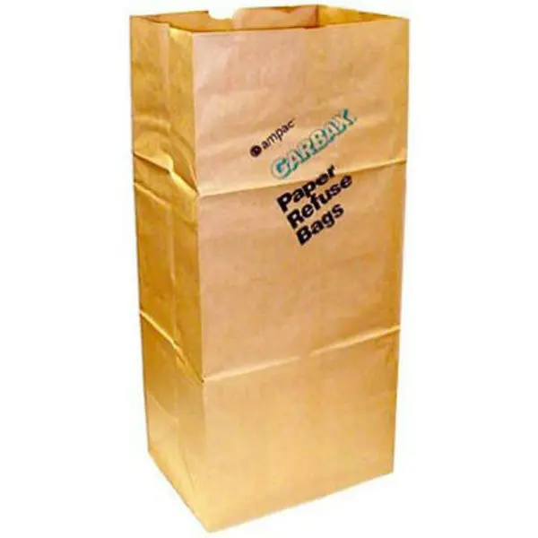 Ampac SOS30G Garbax Lawn & Leaf Paper Bags 30 Gallon 5 Pack