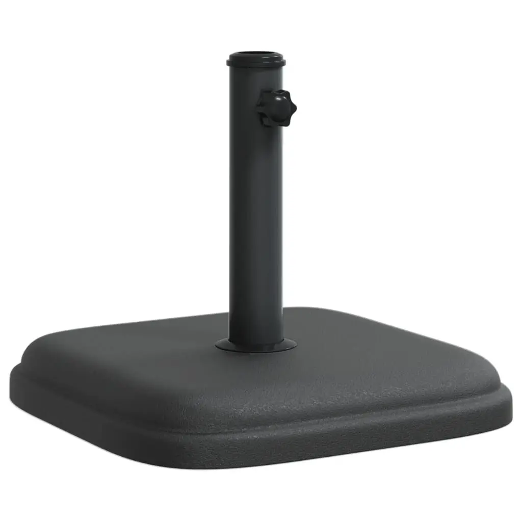 Parasol Base 1.3 to 1.5 Inch Poles 24.3 lb Square Outdoor Umbrella Stand