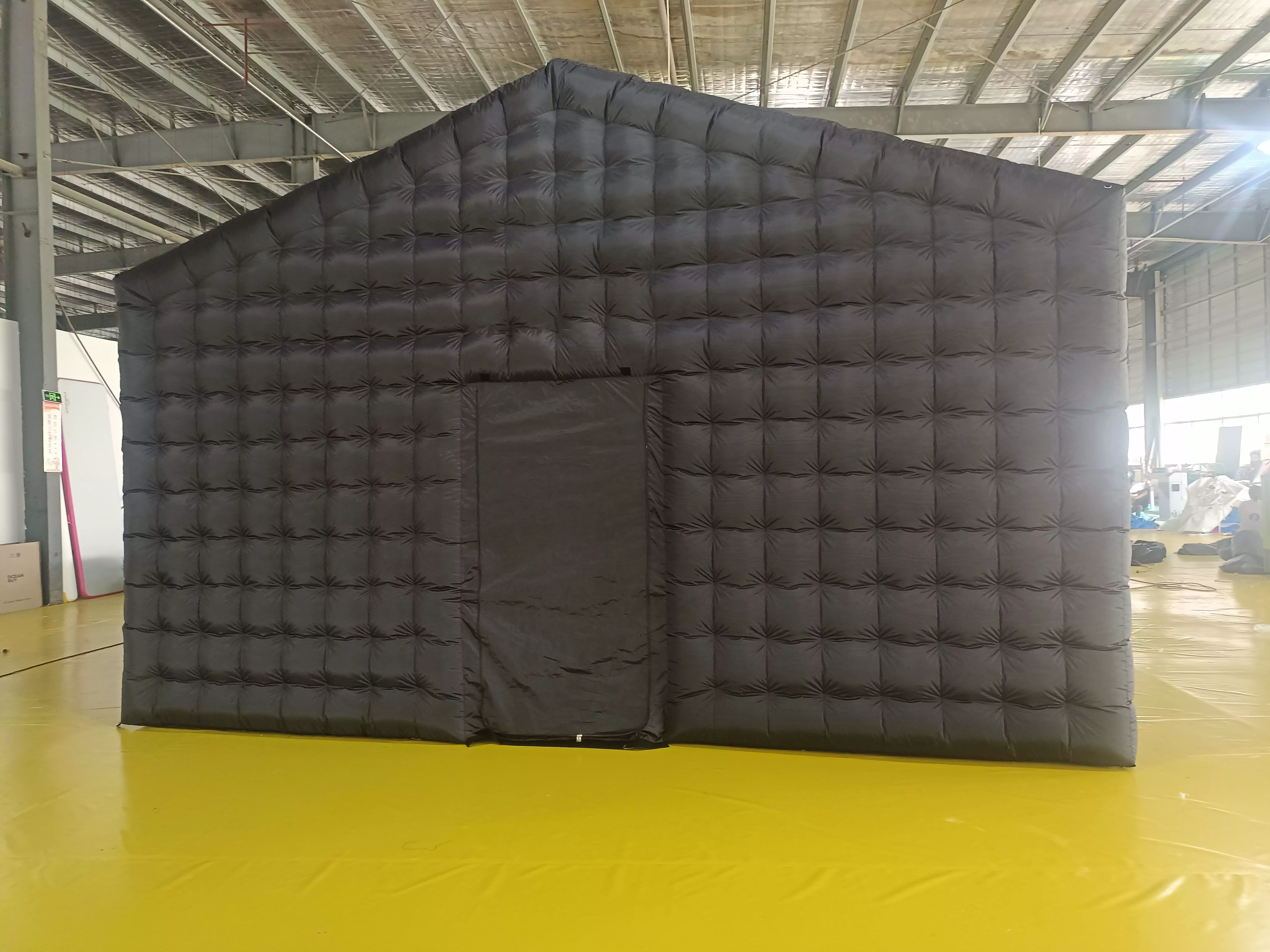 Ejia Inflatable Nightclub Tent 20FT Black Party Bar Tent Air Blower