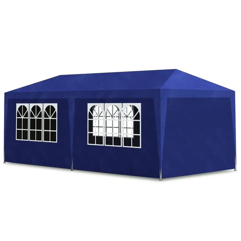 10x20 Blue Party Tent Outdoor Event Canopy Sturdy Frame