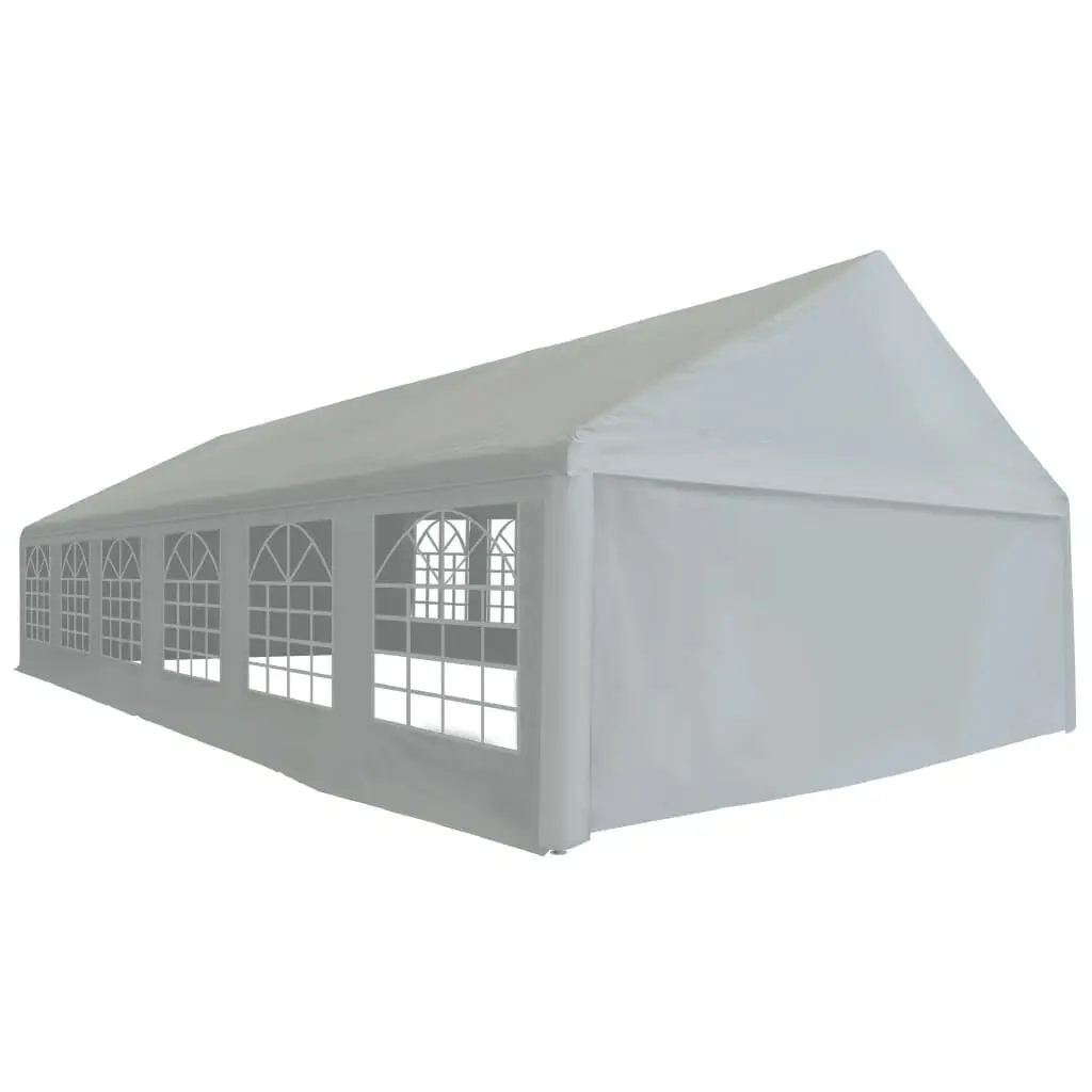 19.7x39.4 Foot Gray PE Party Tent Extra Large Outdoor Event Shelter
