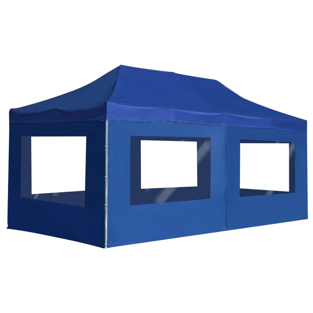 19.7'x9.8' Blue Professional Folding Party Tent Aluminum Frame and Walls