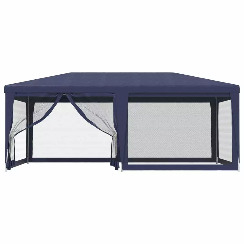 Vidaxl 13.1ft Iron Frame Party Tent Mesh Sidewalls and Sun Shade Andoer