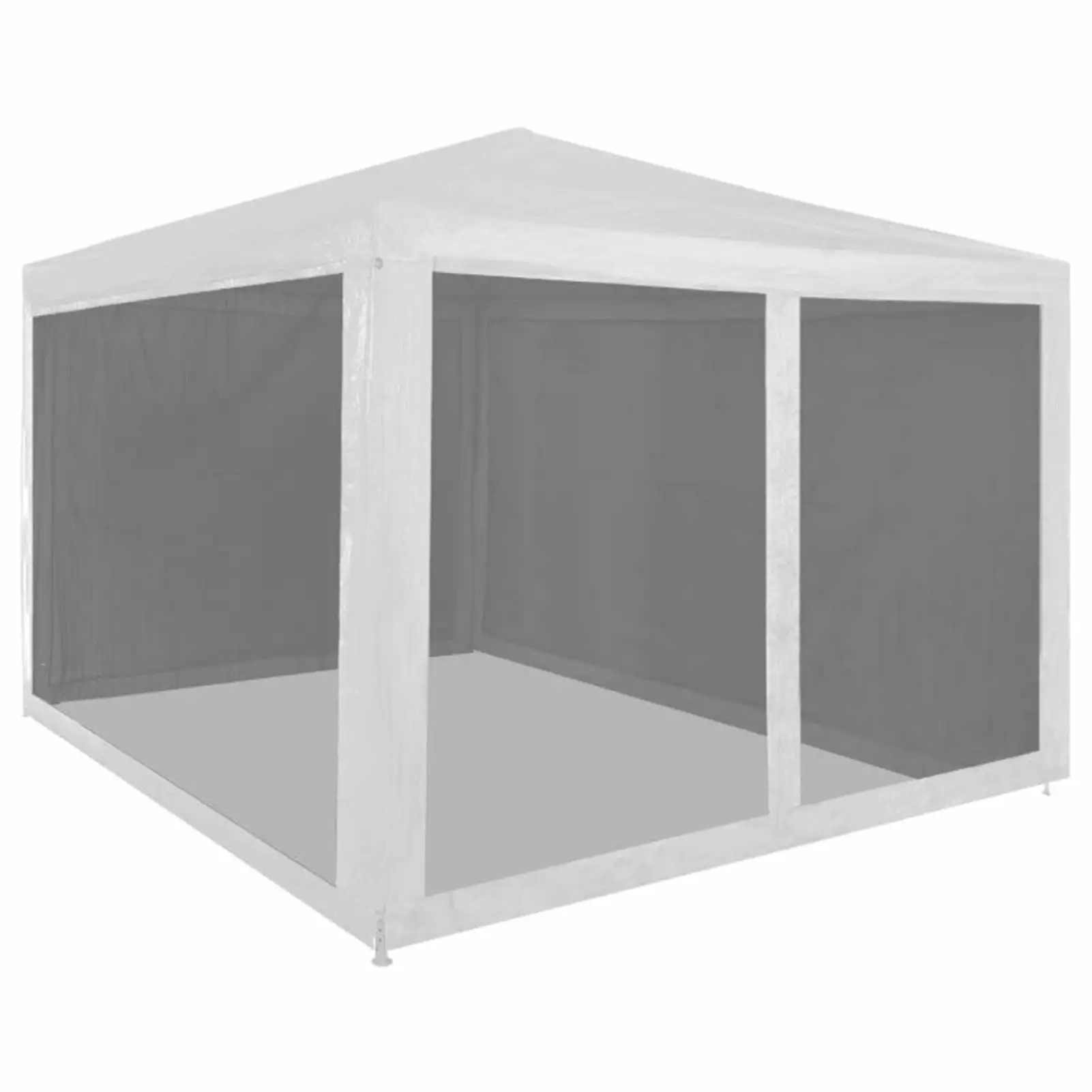 Htovila Party Tent 4 Mesh Sidewalls 9.8x9.8ft Outdoor Event Tent