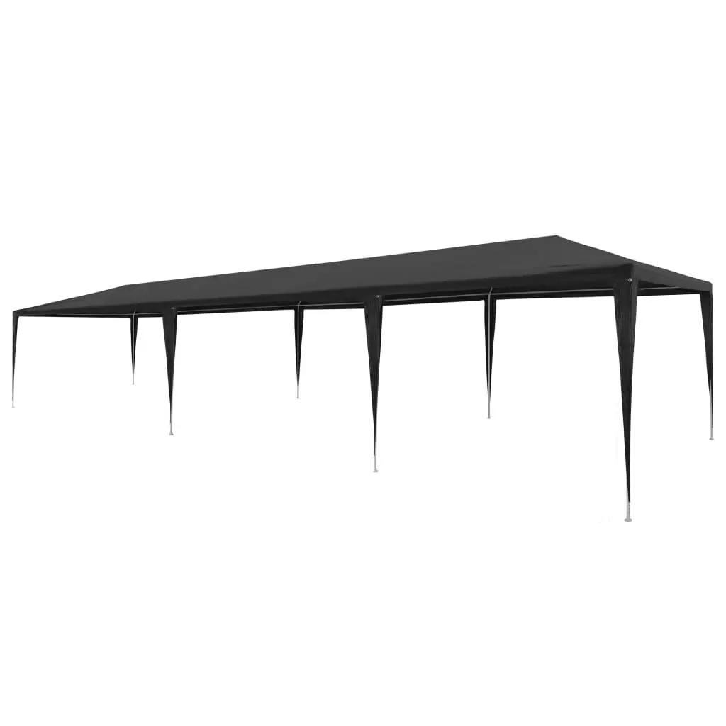Party Tent PE Anthracite 9.8x29.5 Feet Outdoor Event Shelter