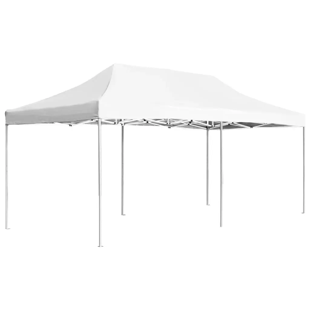 Professional Folding Party Tent Aluminum 19.7x9.8 Feet White Large Outdoor Canopy