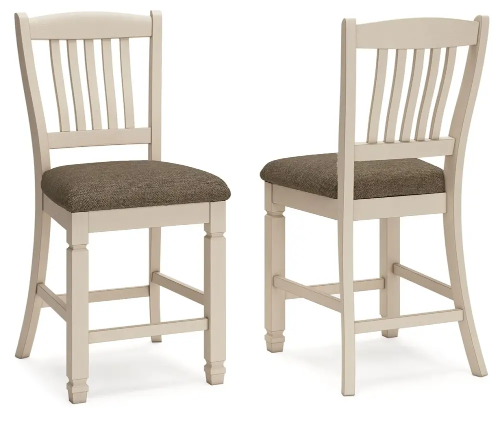 Bolanburg - Upholstered Barstool (Set 2) - Taupe