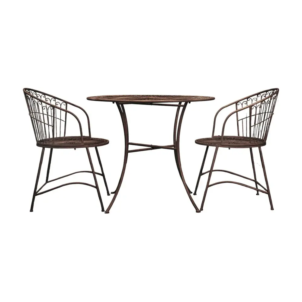 Scaro Outdoor 2 Seater Bistro Place - Noir | 5-Piece Dining Set