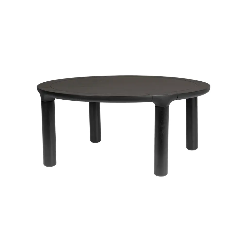 All-Weather Storm Round Coffee Table - Charcoal
