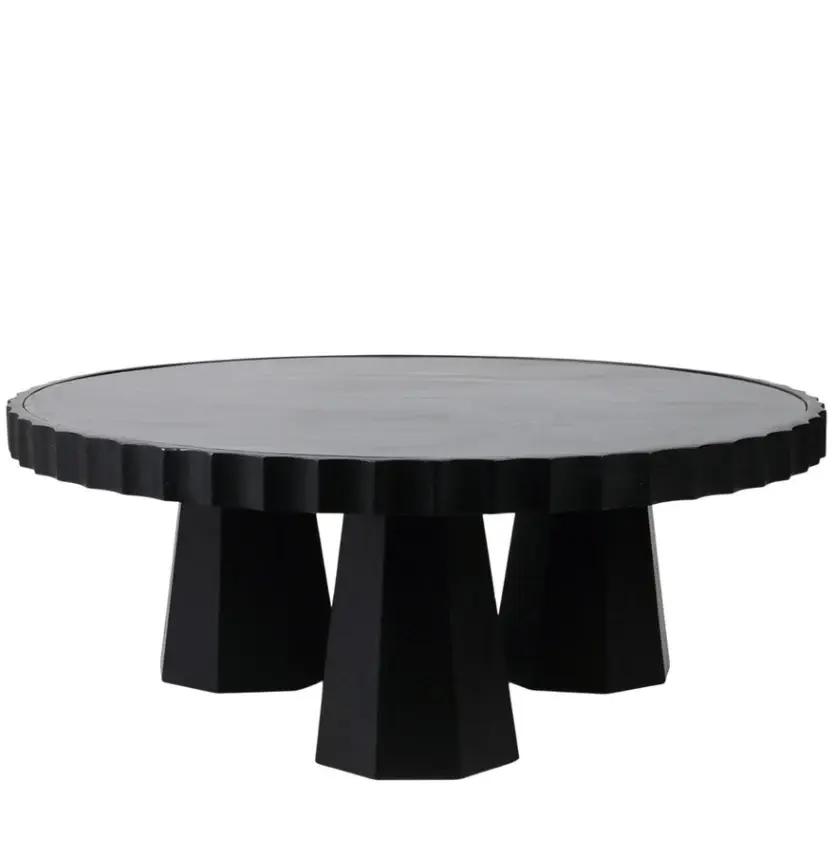 42" Luzia Metallic Marble Coffee Table