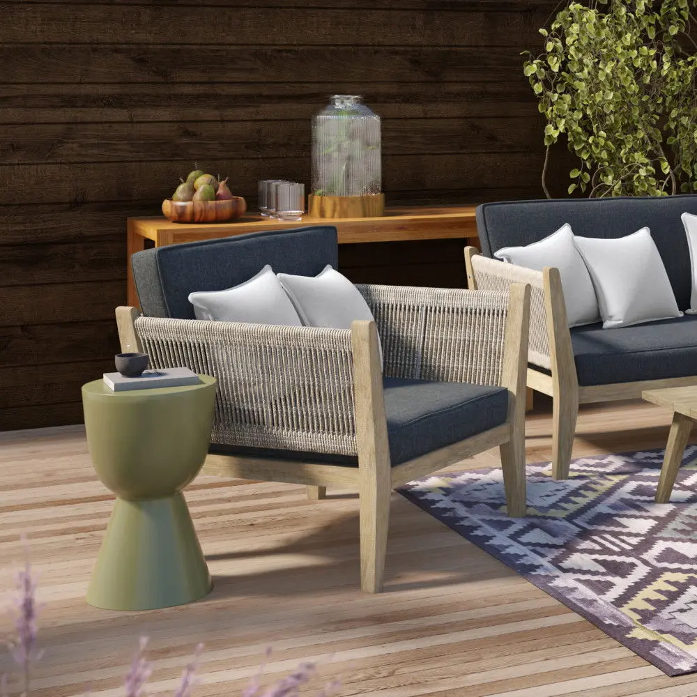 Cayman - Outdoor Conversation Chair - Slate Ash