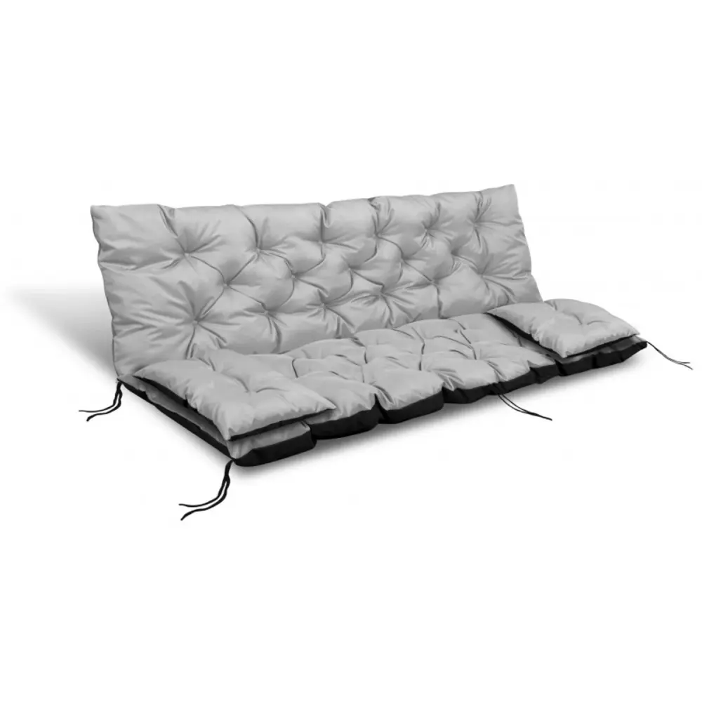 Garden adjust light grey 120x60x50cm + 2 cushions 42 x 42 cm