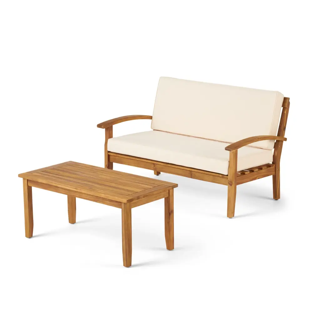 Outdoor Chat Adjust Coffee Table And Loveseat