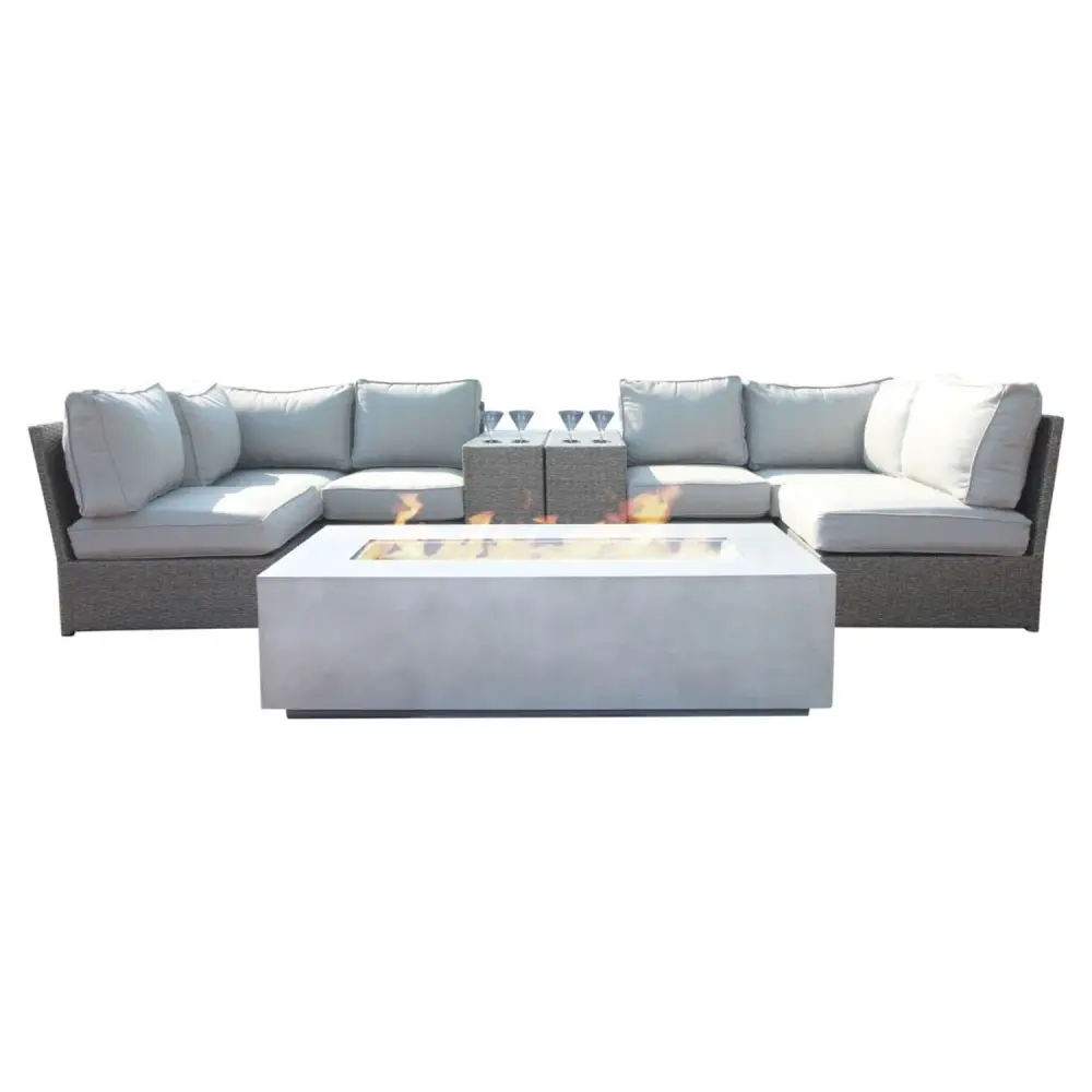 Outdoor Elegance Conversation Place Fire Pit
